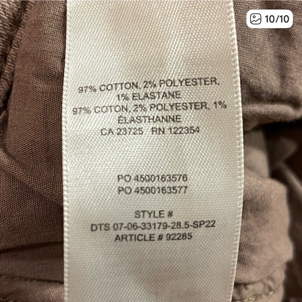 Wilfred Free Size 8 Brown High-Rise Stretch Skinny Pants - Picture 9 of 9